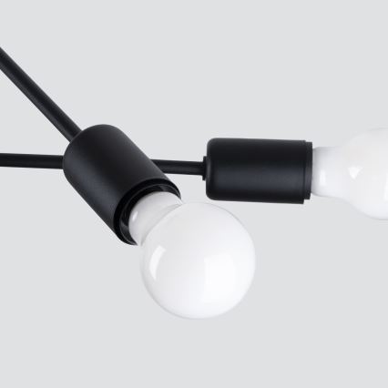Люстра на штанге NORAH 4xE27/15W/230V черный