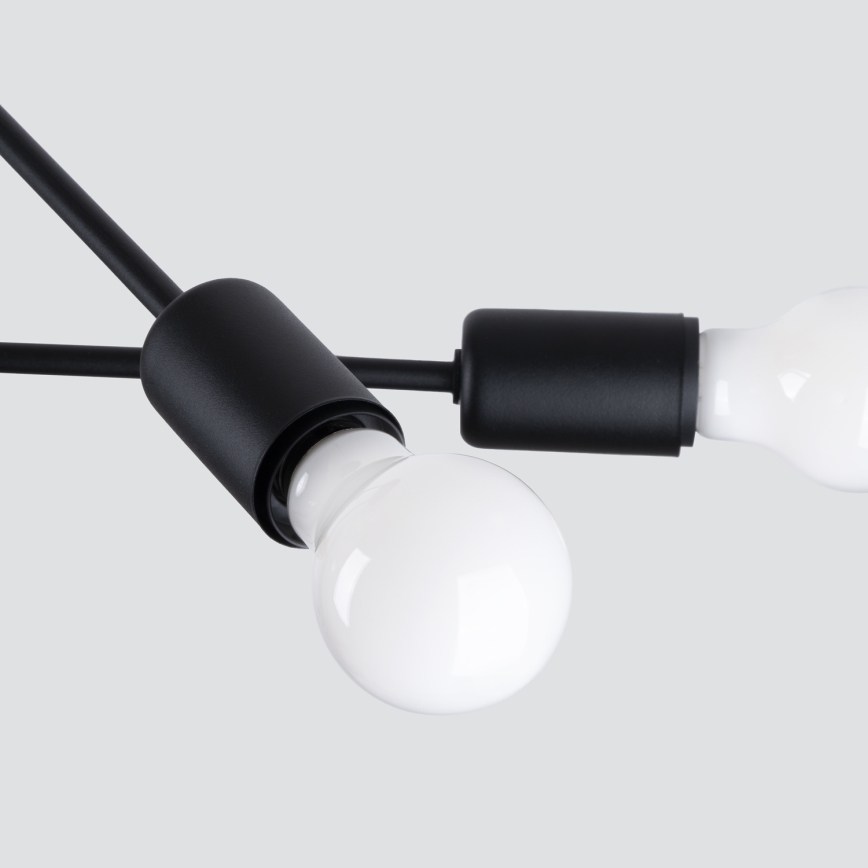 Люстра на штанге NORAH 4xE27/15W/230V черный