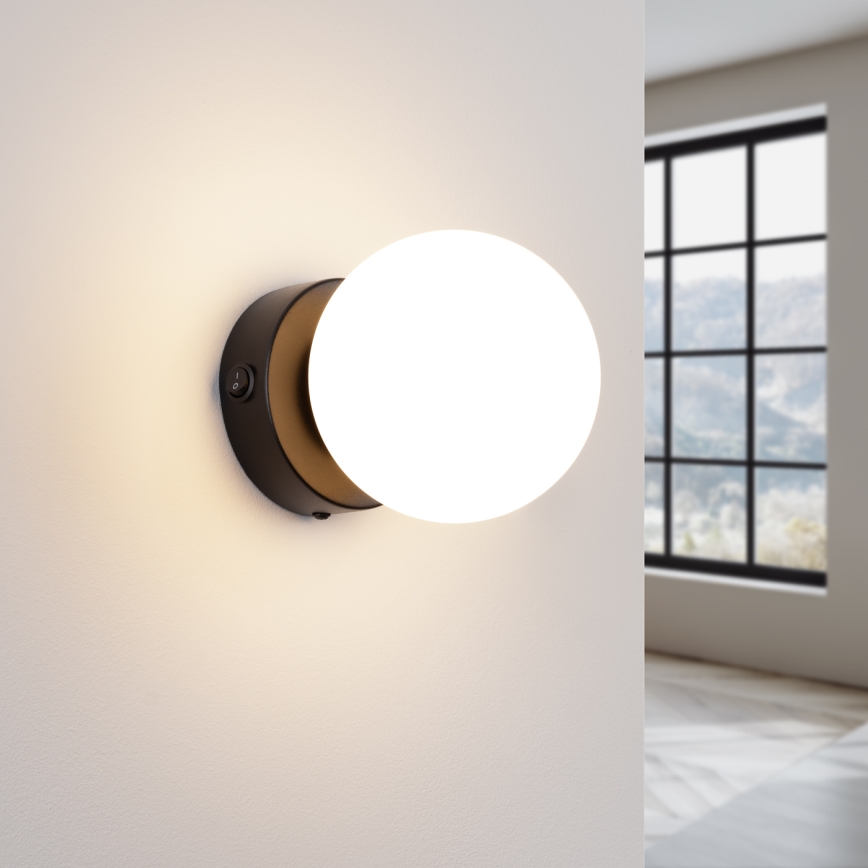 Настінний світильник YOLI 1xG9/8W/230V чорний