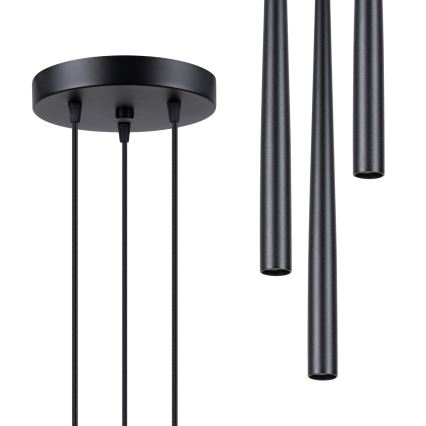 Підвісна люстра BLISS 3xG9/8W/230V чорний