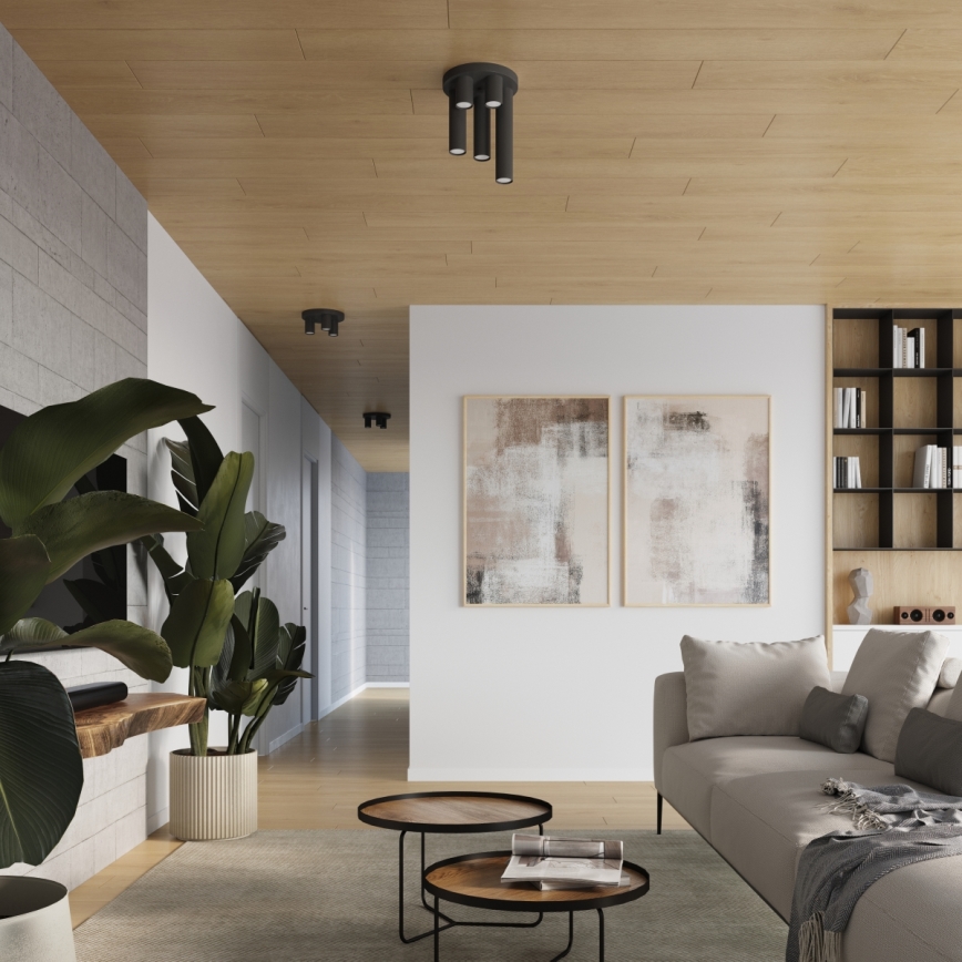 Точковий світильник LAGOS 5xGU10/10W/230V чорний