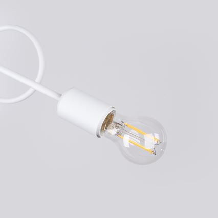 Пристельова люстра LOOP 2xE27/15W/230V білий