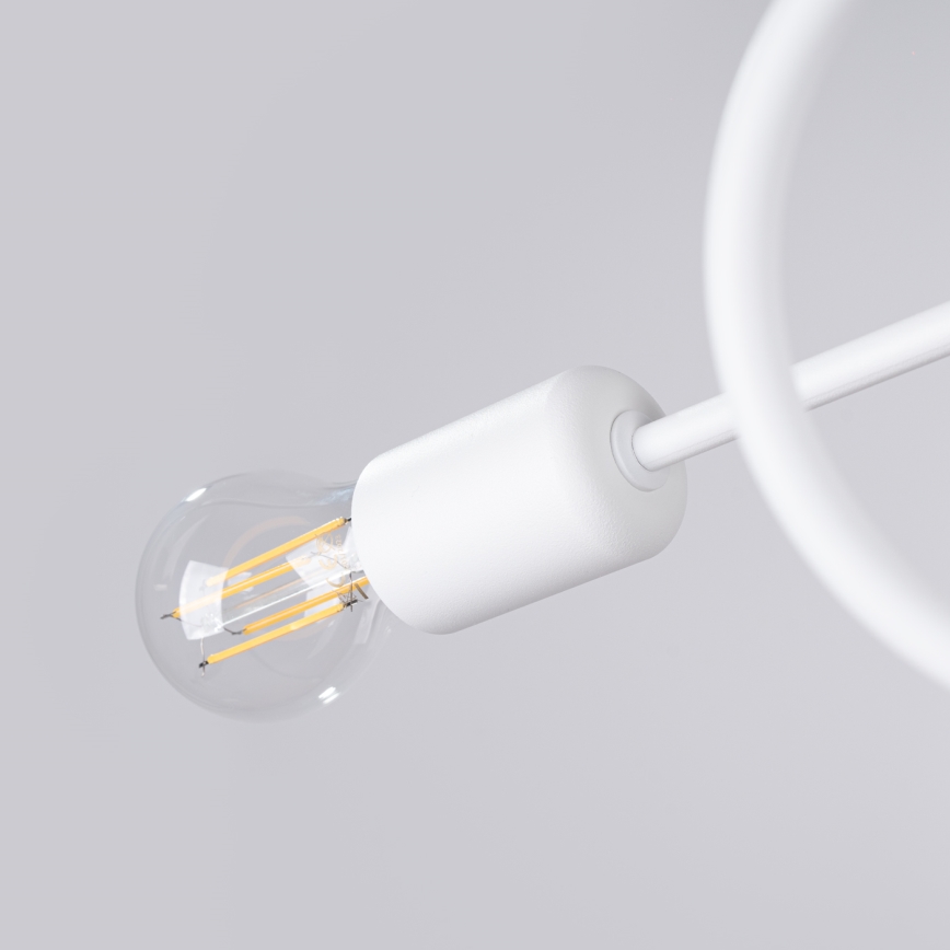 Пристельова люстра LOOP 2xE27/15W/230V білий
