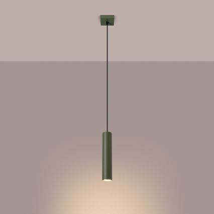 Підвісна люстра LAGOS 1xGU10/10W/230V зелений