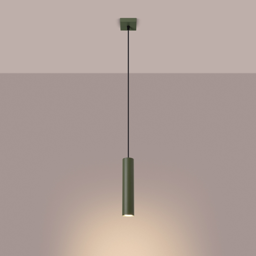 Підвісна люстра LAGOS 1xGU10/10W/230V зелений