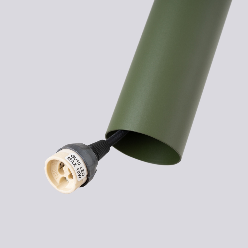Підвісна люстра LAGOS 1xGU10/10W/230V зелений
