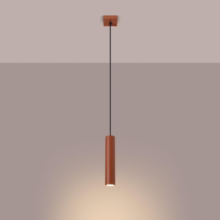 Підвісна люстра LAGOS 1xGU10/10W/230V червоний