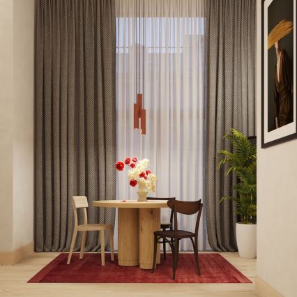 Підвісна люстра LAGOS 1xGU10/10W/230V червоний