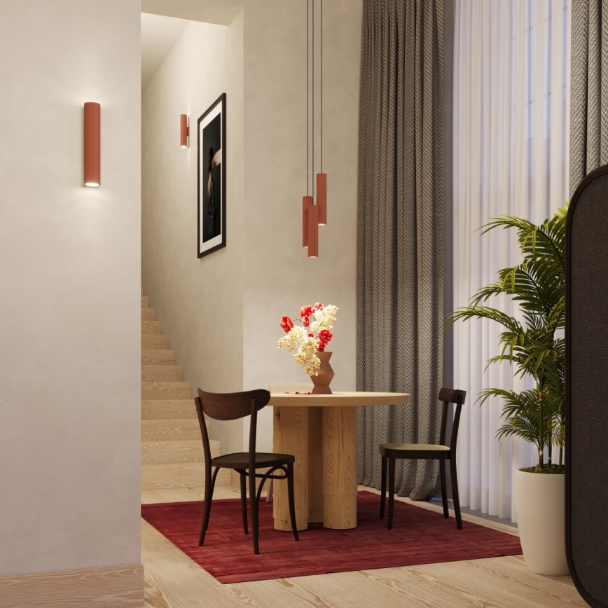 Підвісна люстра LAGOS 1xGU10/10W/230V червоний