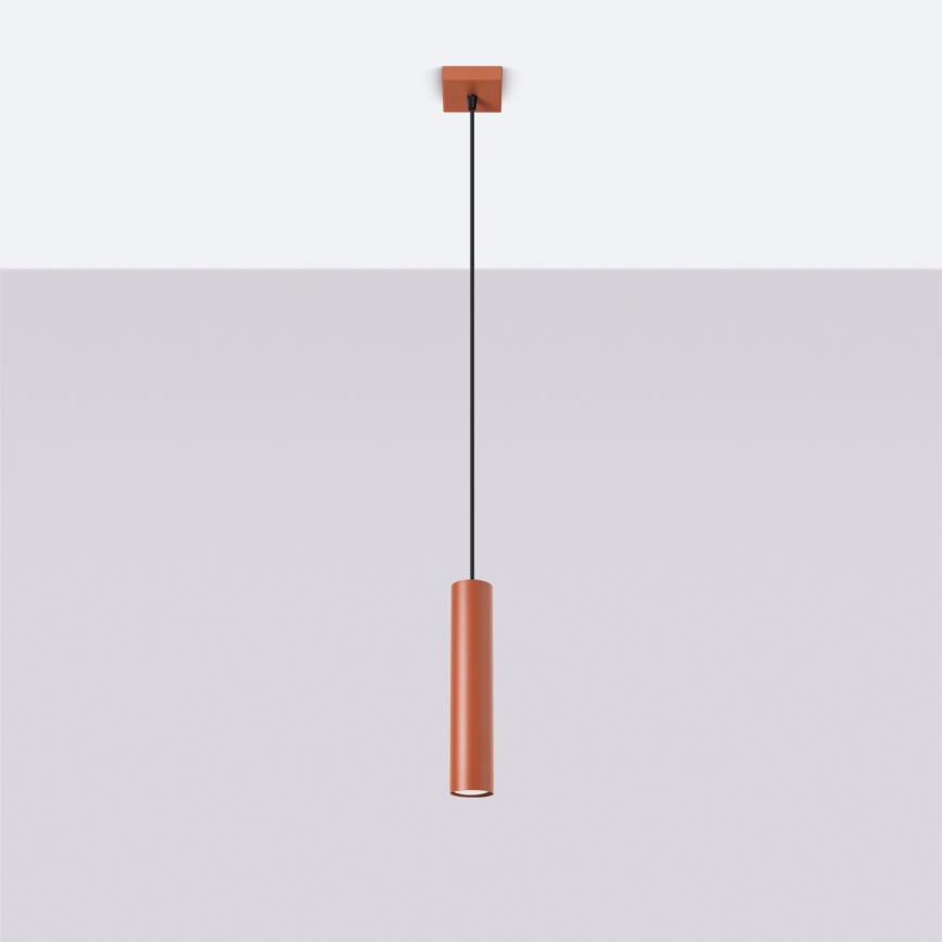 Підвісна люстра LAGOS 1xGU10/10W/230V червоний