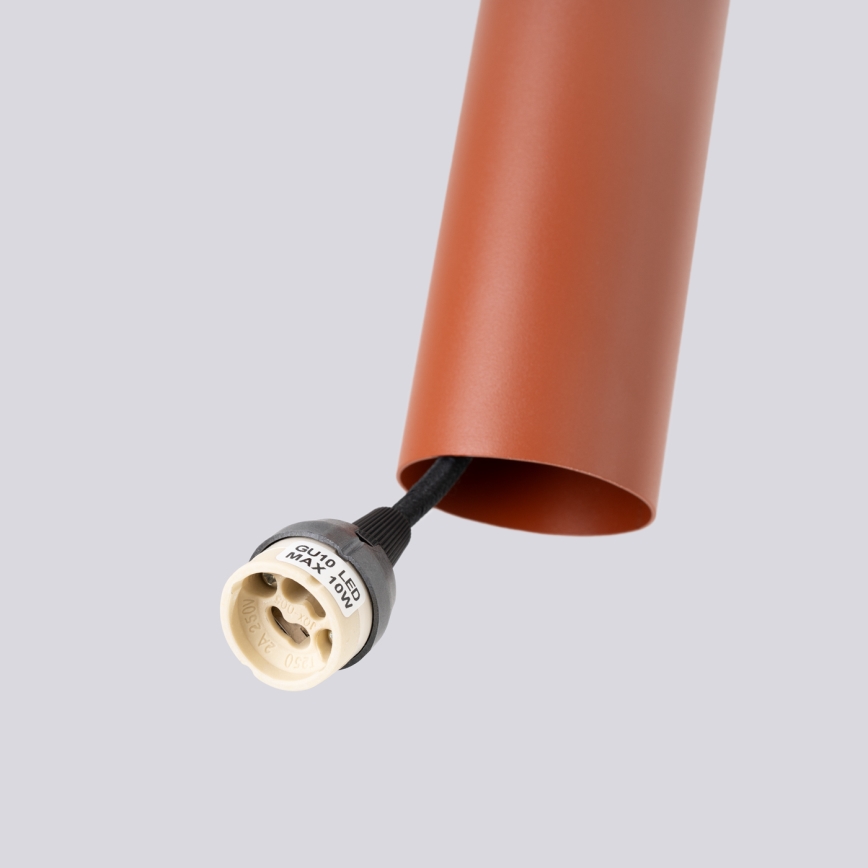 Підвісна люстра LAGOS 2xGU10/10W/230V червоний