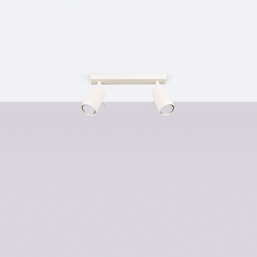 Точечный светильник RING 2xGU10/10W/230V кремовый