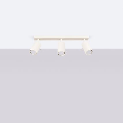 Точковий світильник RING 3xGU10/10W/230V кремовий