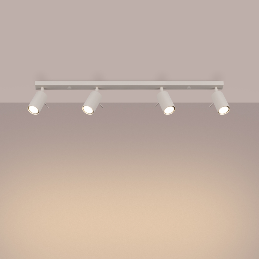 Точковий світильник RING 4xGU10/10W/230V кремовий