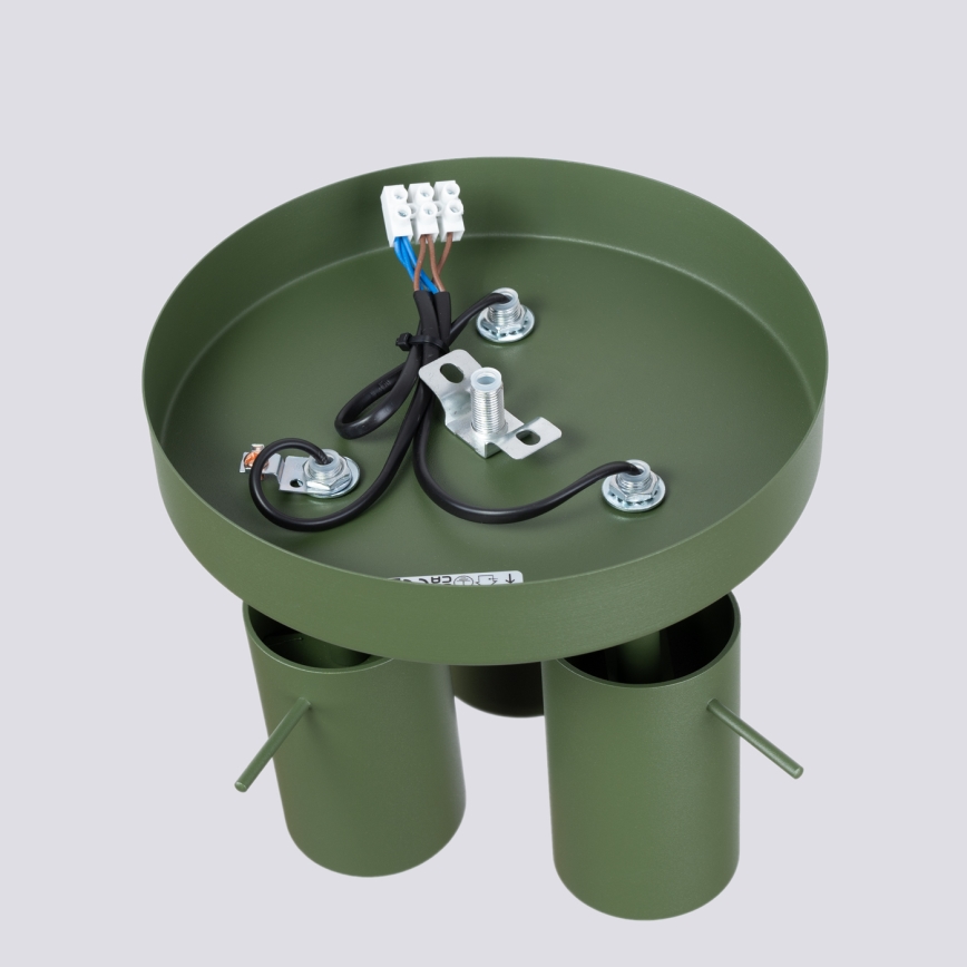 Точечный светильник RING 3xGU10/10W/230V зеленый