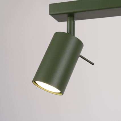 Точковий світильник RING 4xGU10/10W/230V зелений