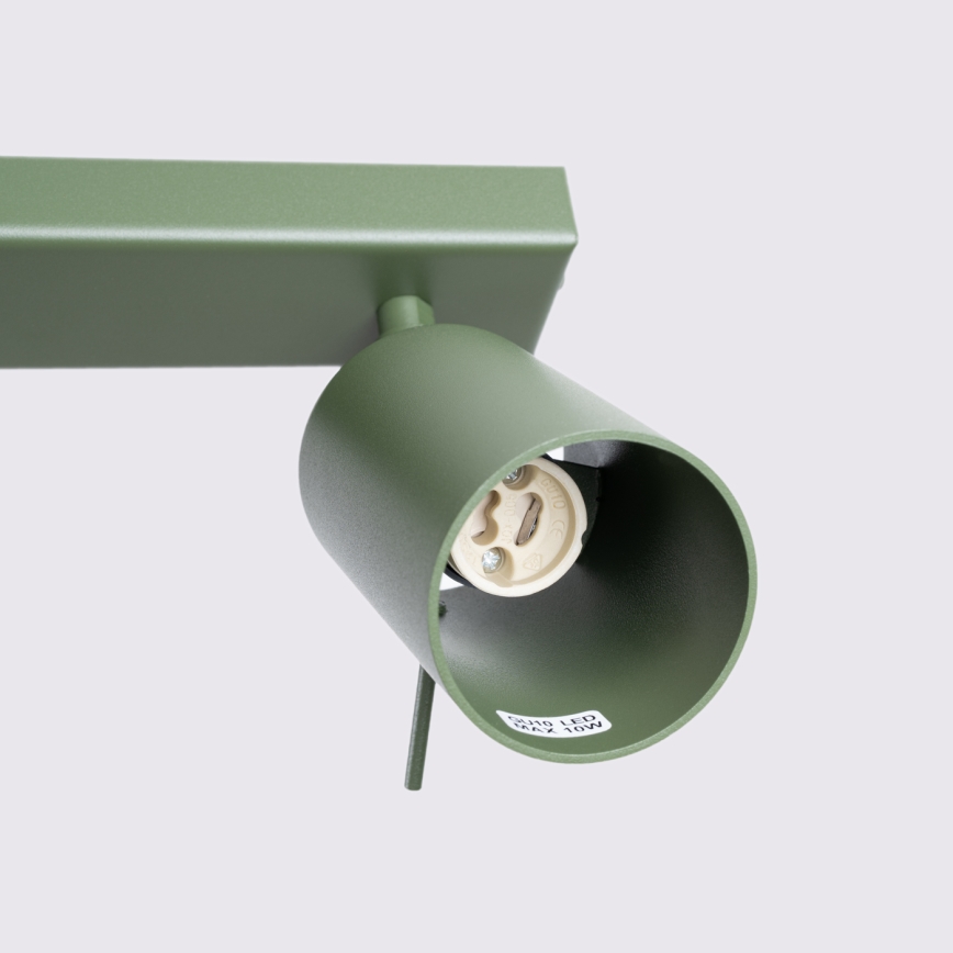 Точковий світильник RING 4xGU10/10W/230V зелений