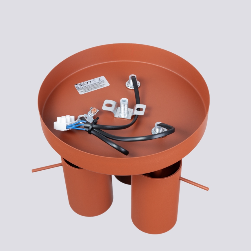 Точечный светильник RING 3xGU10/10W/230V красный