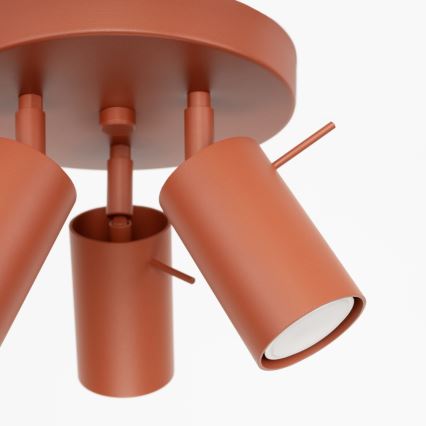 Точковий світильник RING 3xGU10/10W/230V червоний