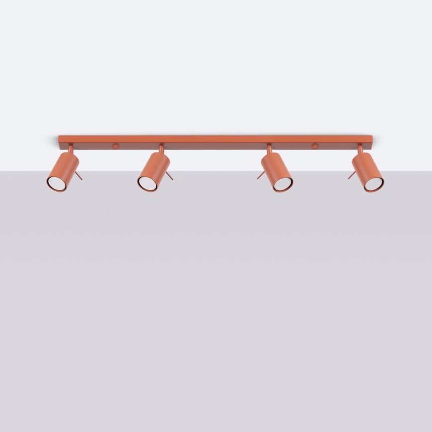 Точковий світильник RING 4xGU10/10W/230V червоний