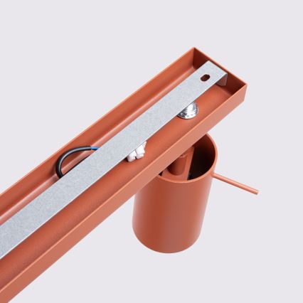 Точковий світильник RING 6xGU10/10W/230V червоний