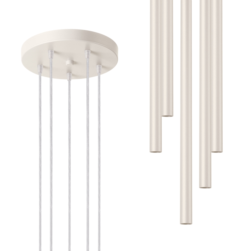 Подвесная люстра PASTELO 5xG9/8W/230V кремовый