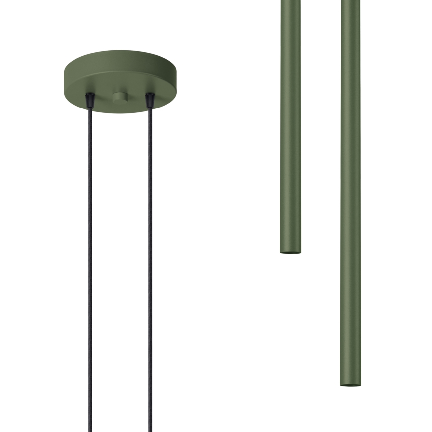 Подвесная люстра PASTELO 2xG9/8W/230V зеленый