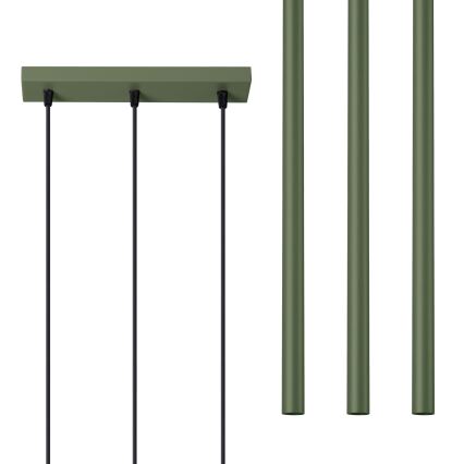 Подвесная люстра PASTELO 3xG9/8W/230V зеленый