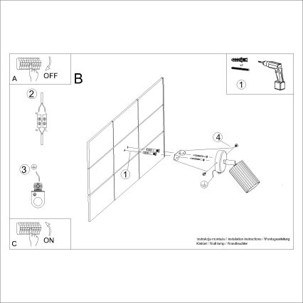 Настенный точечный светильник KARBON 1xGU10/10W/230V белый