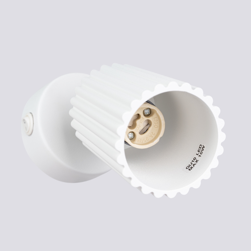 Настенный точечный светильник KARBON 1xGU10/10W/230V белый