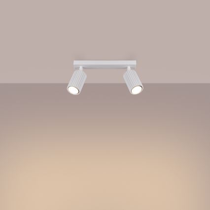 Точковий світильник KARBON 2xGU10/10W/230V білий