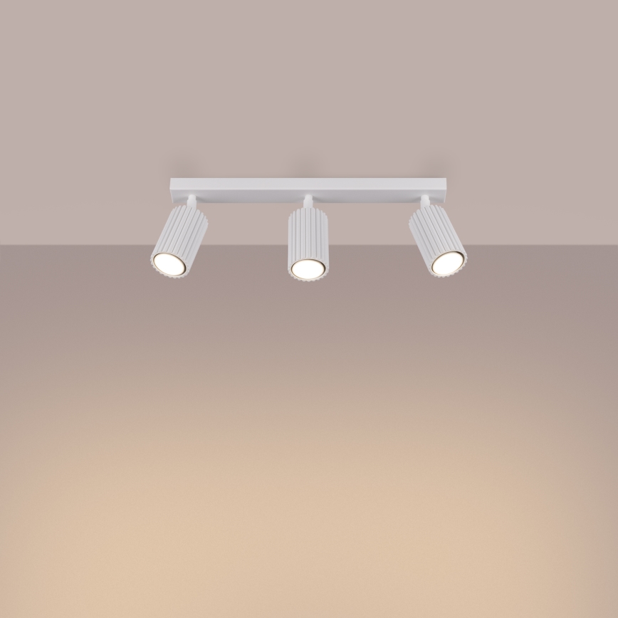 Точечный светильник KARBON 3xGU10/10W/230V белый