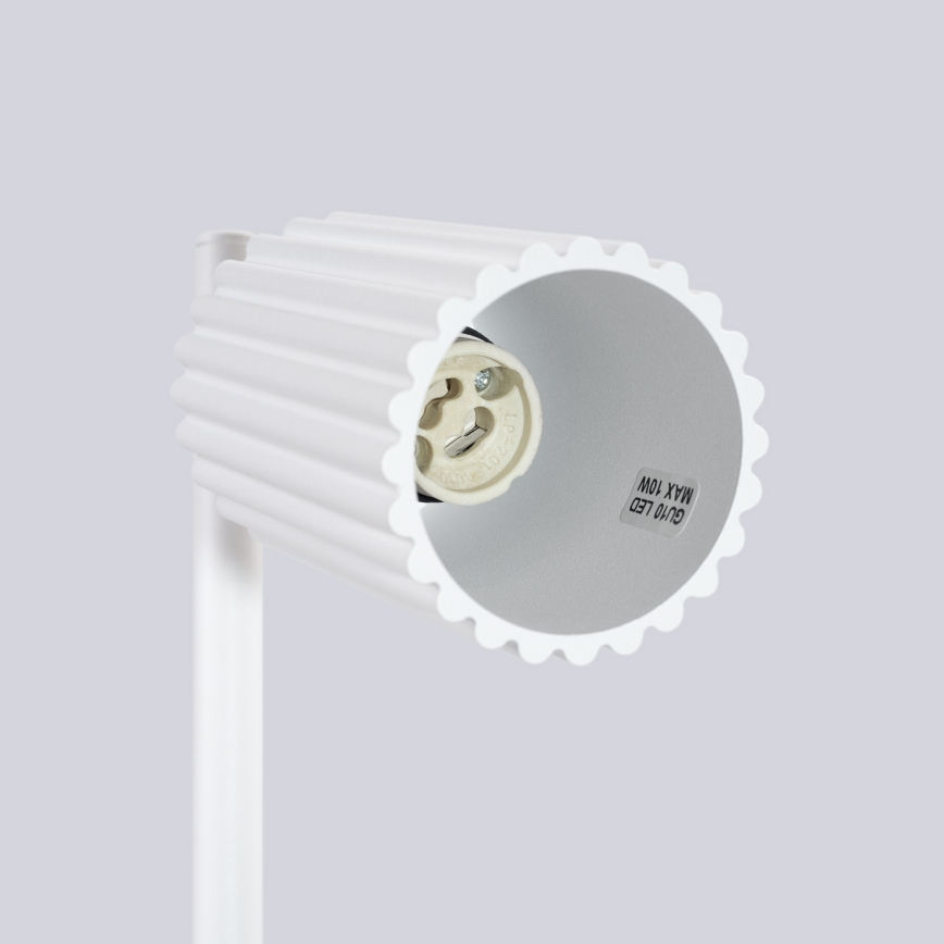 Настільна лампа KARBON 1xGU10/10W/230V білий