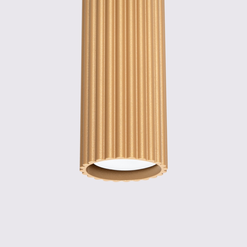 Підвісна люстра KARBON 1xGU10/10W/230V золотий