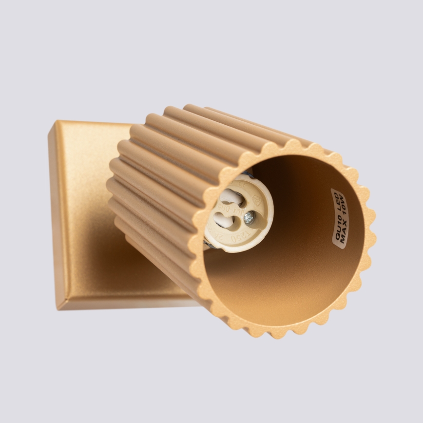 Настінний точковий світильник KARBON 1xGU10/10W/230V золотий