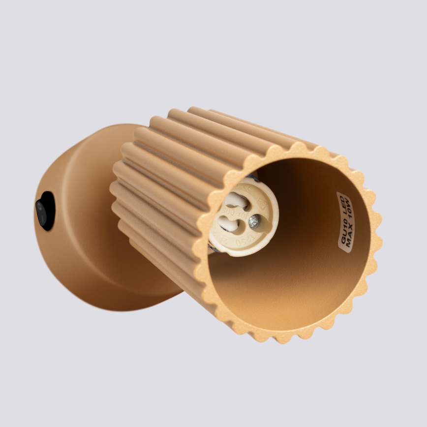 Настенный точечный светильник KARBON 1xGU10/10W/230V золотистый