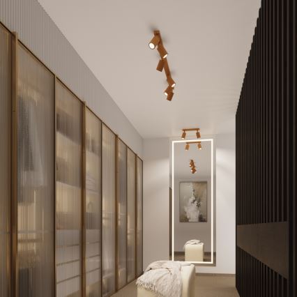 Точковий світильник KARBON 2xGU10/10W/230V золотий