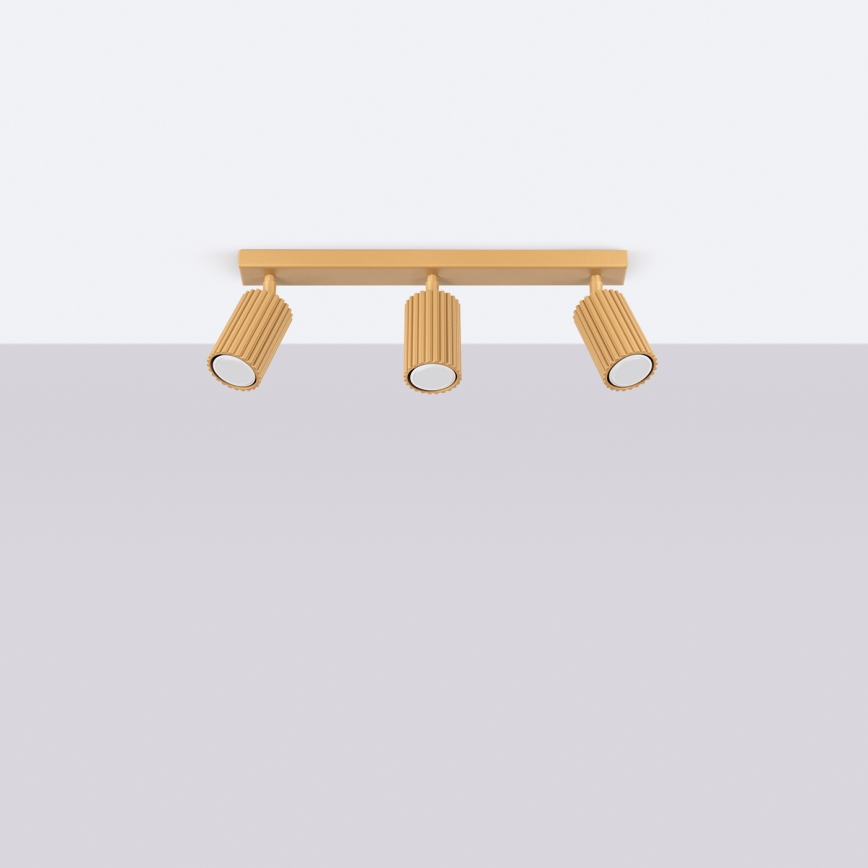 Точечный светильник KARBON 3xGU10/10W/230V золотистый