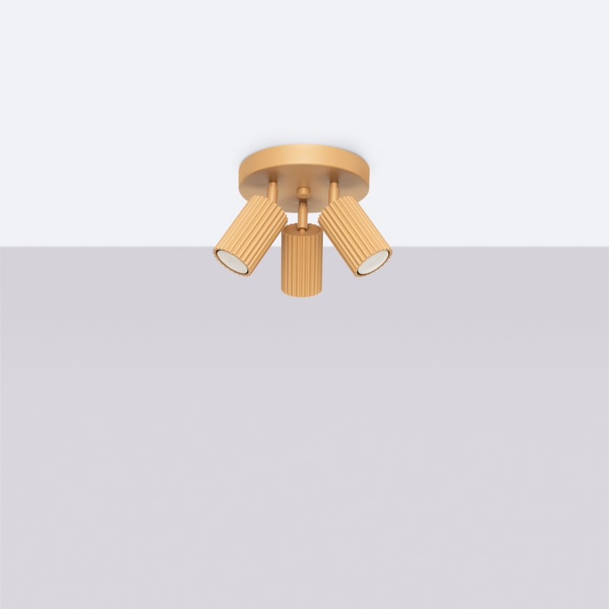 Точечный светильник KARBON 3xGU10/10W/230V золотистый