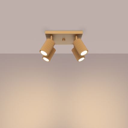 Точковий світильник KARBON 4xGU10/10W/230V золотий