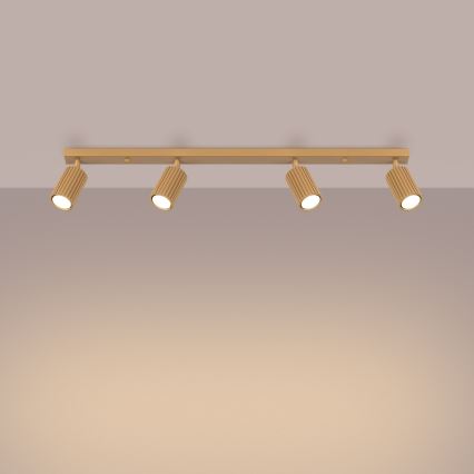 Точковий світильник KARBON 4xGU10/10W/230V золотий