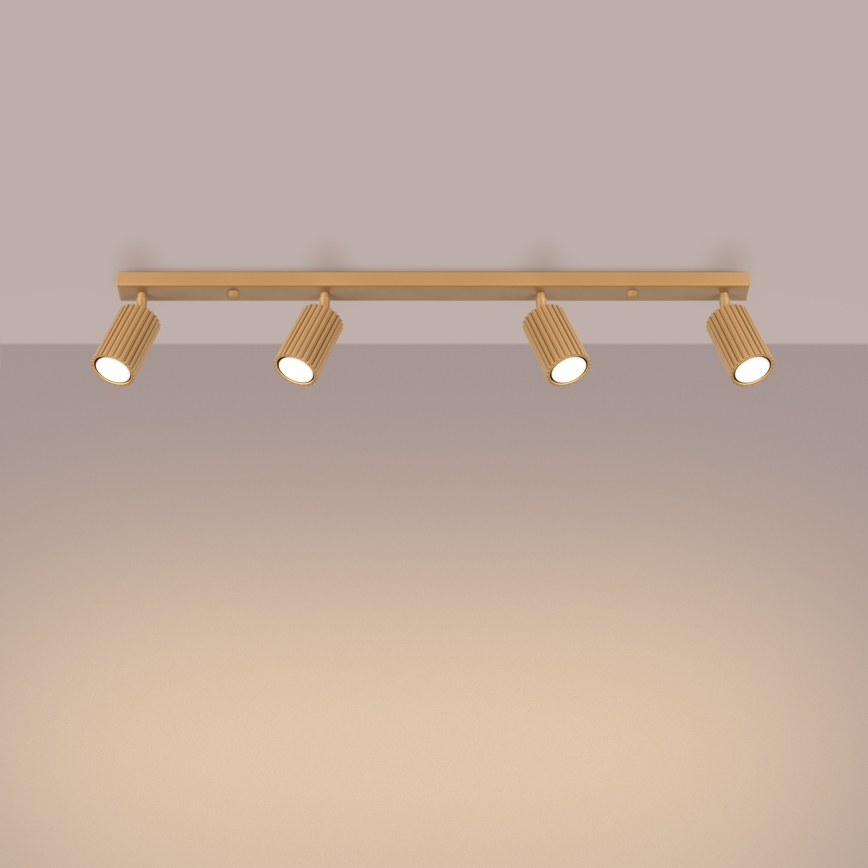 Точковий світильник KARBON 4xGU10/10W/230V золотий