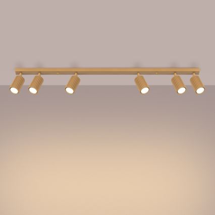 Точечный светильник KARBON 6xGU10/10W/230V золотистый