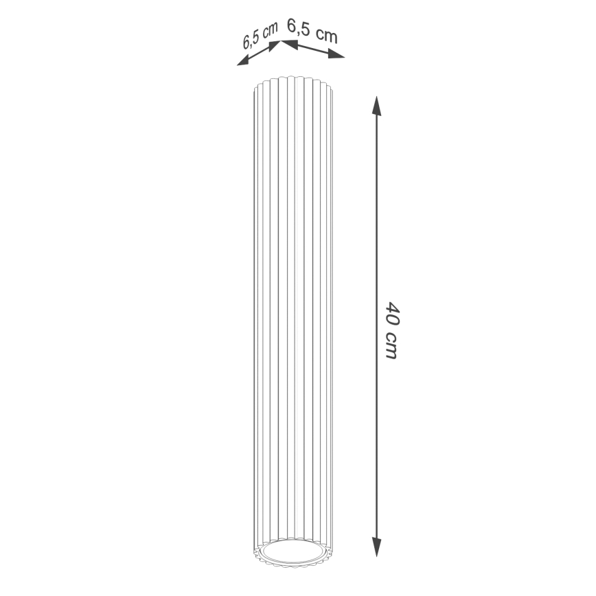 Точечный светильник KARBON 1xGU10/10W/230V 40 см черный