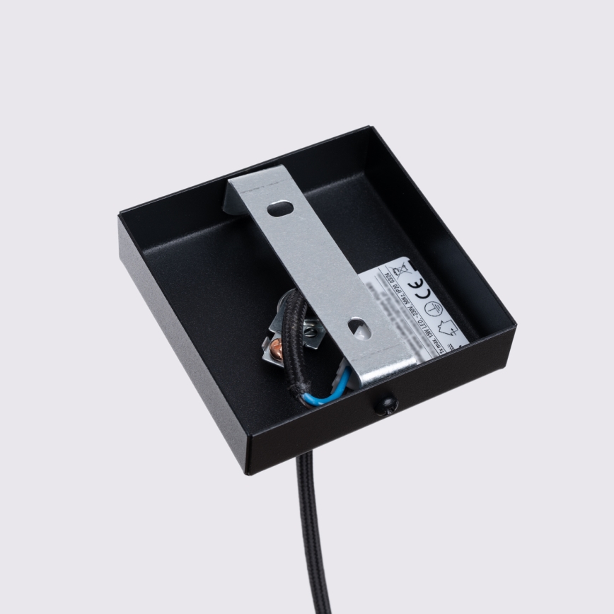 Підвісна люстра KARBON 1xGU10/10W/230V чорний