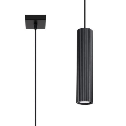 Подвесная люстра KARBON 1xGU10/10W/230V черный