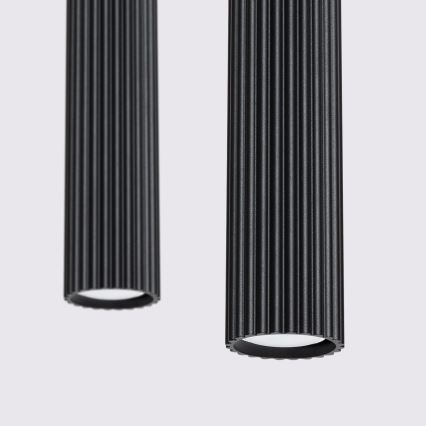 Подвесная люстра KARBON 2xGU10/10W/230V черный