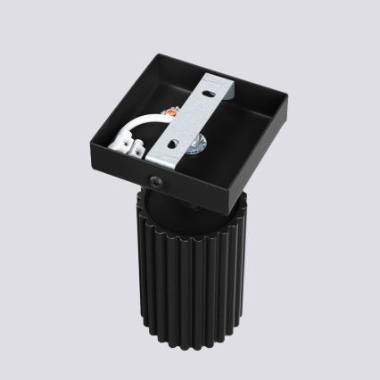 Настінний точковий світильник KARBON 1xGU10/10W/230V чорний