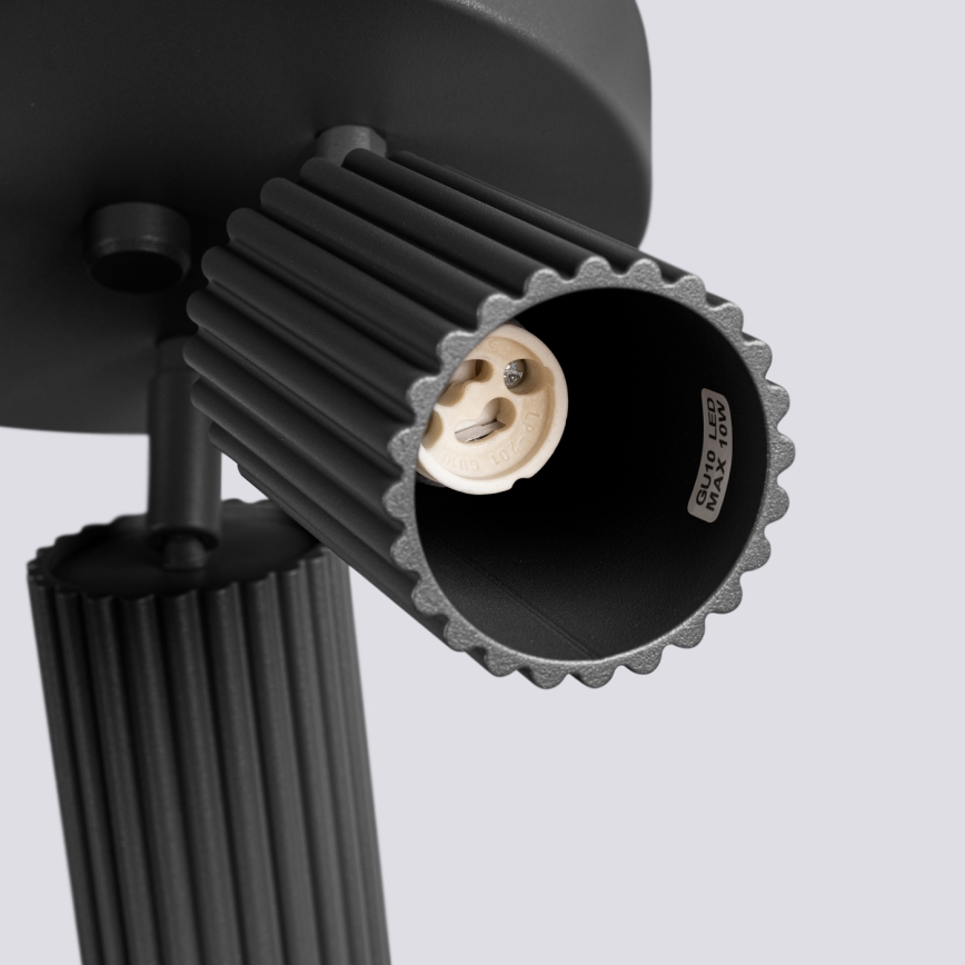 Точковий світильник KARBON 3xGU10/10W/230V чорний