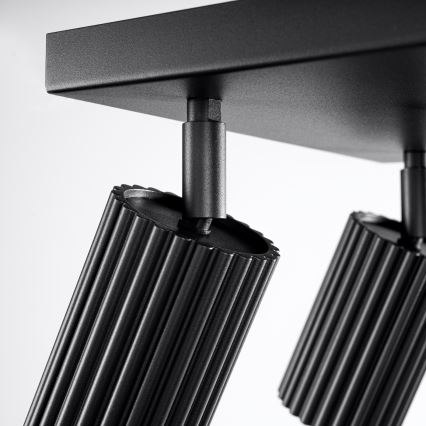 Точковий світильник KARBON 4xGU10/10W/230V чорний